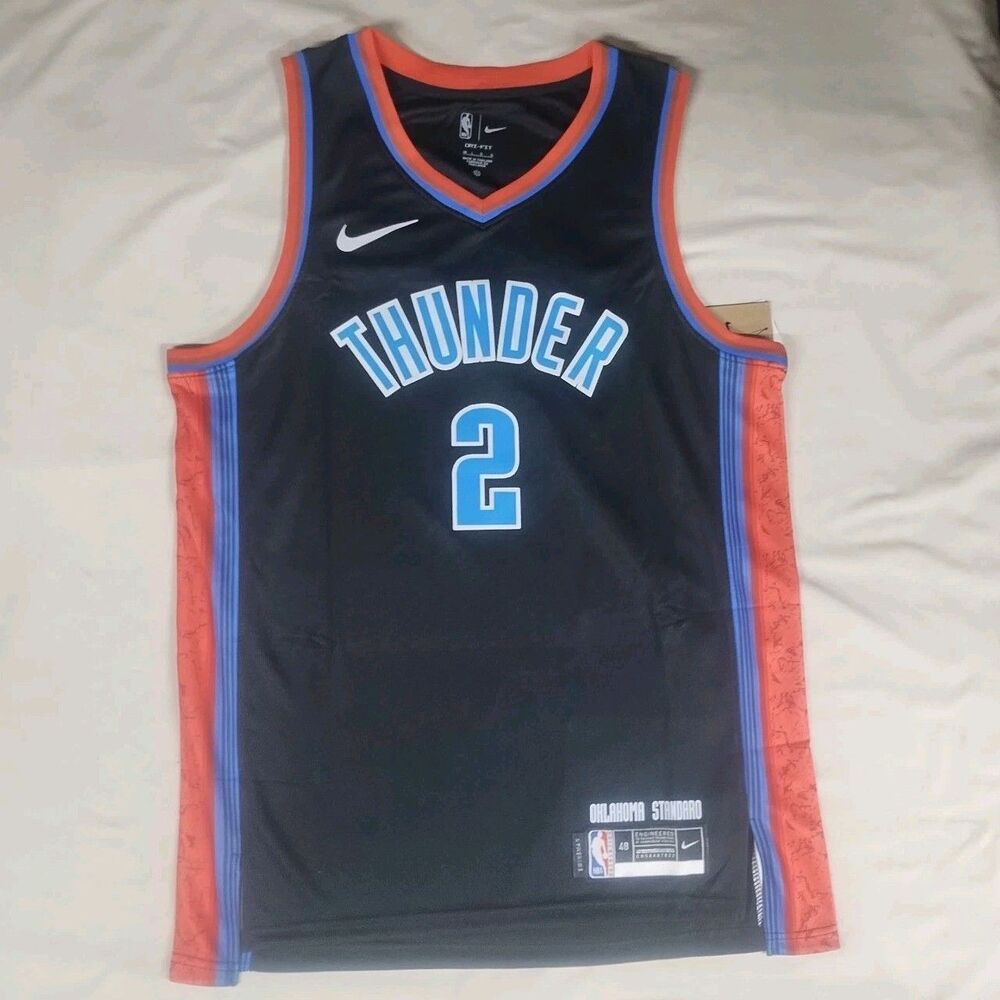 Oklahoma City Thunder Shai Gilgeous-Alexander #2 NBA Jersey Men’s Large 48